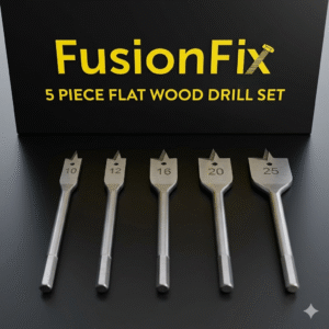 6 Piece Flat Wood Bits by Fusionfix